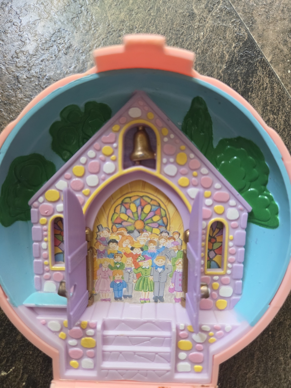 Vintage Polly Pocket Nancy's Wedding Day Bluebird 1989 - No Figures - Picture 4 of 6